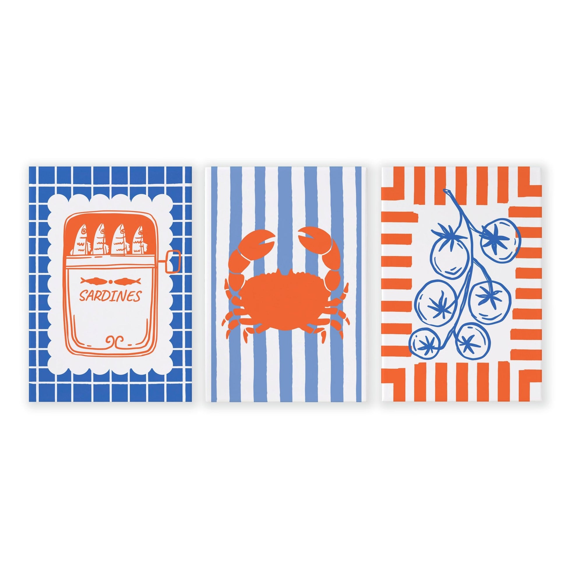 Kitchen Modern Wall Decor | Set of 3 Italian Lifestyle Wall art Prints