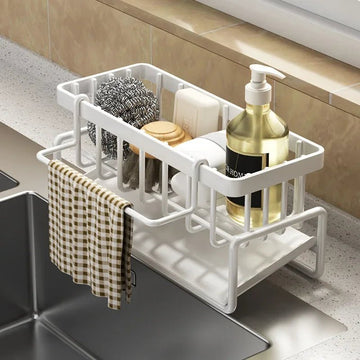 Kitchen Shelf Rag Storage Drainage Shelf No - Punch Storage Rack Home Spice Rack Sink Tap Sink Drainage Rack Kitchen Accessories