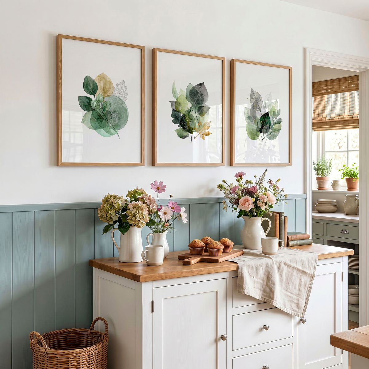 kitchen wall artwork displayed on a wall in a styled room — view 3