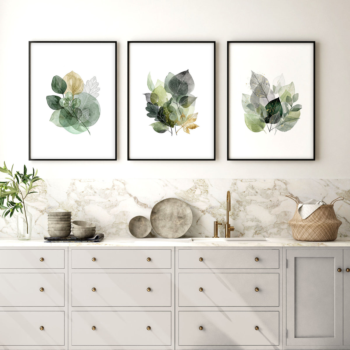 kitchen wall artwork displayed on a wall in a styled room — view 6