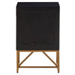 Kochi Black Side Table with 3 Drawers