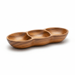 Kora 3 Section Olive Wood Antipasti Dish