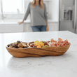 Kora 3 Section Olive Wood Antipasti Dish