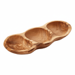 Kora 3 Section Olive Wood Antipasti Dish