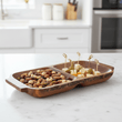 Kora Acacaia Two Section Serving Dish With Handles