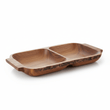Kora Acacaia Two Section Serving Dish With Handles