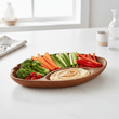 Kora Acacia Chip And Dip Serving Dish