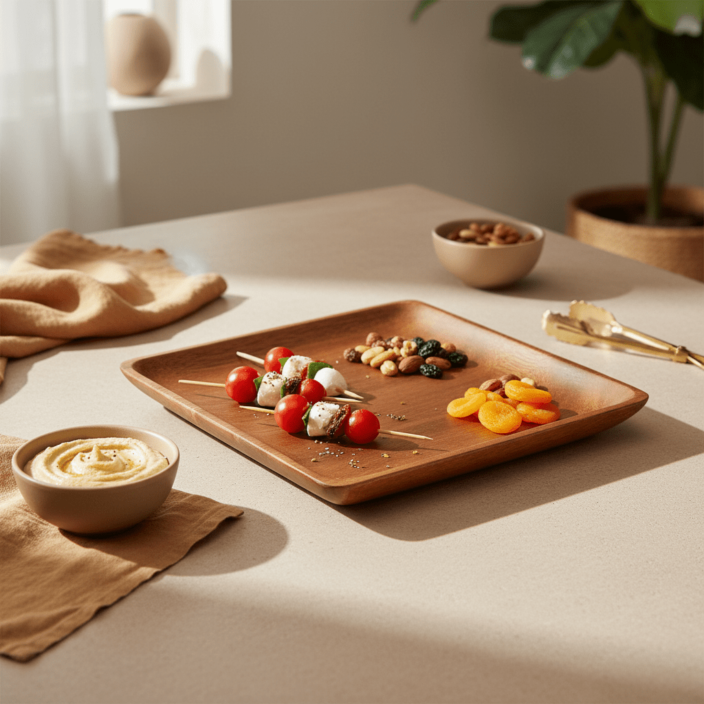 Kora Acacia Curved Sides Serving Platter