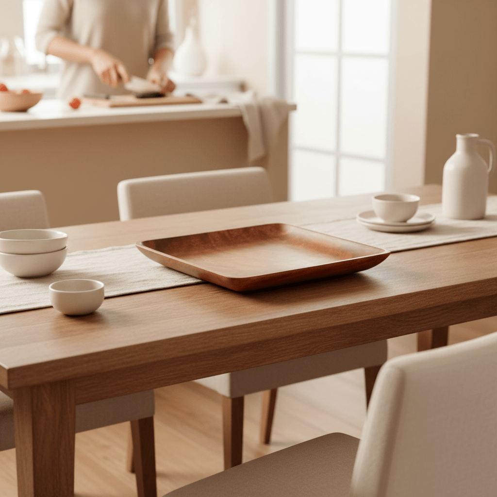 Kora Acacia Curved Sides Serving Platter