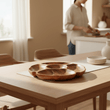 Kora Acacia Five Section Round Serving Dish