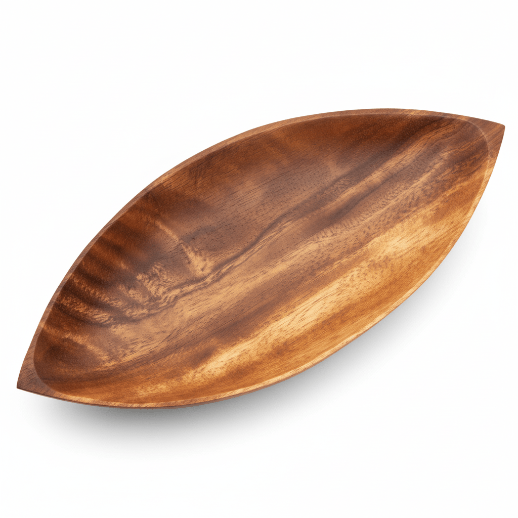 Kora Acacia Large Leaf Platter