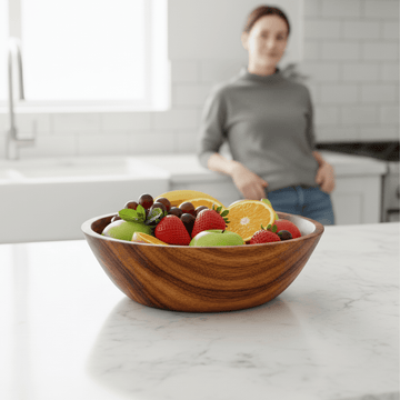 Kora Acacia Large Round Bowl