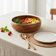 Kora Acacia Large Round Salad Bowl