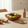 Kora Acacia Large Square Serving Bowl