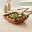 Kora Acacia Large Square Serving Bowl