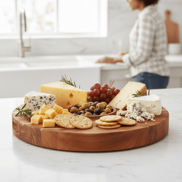 Kora Acacia Round Chopping And Serving Board