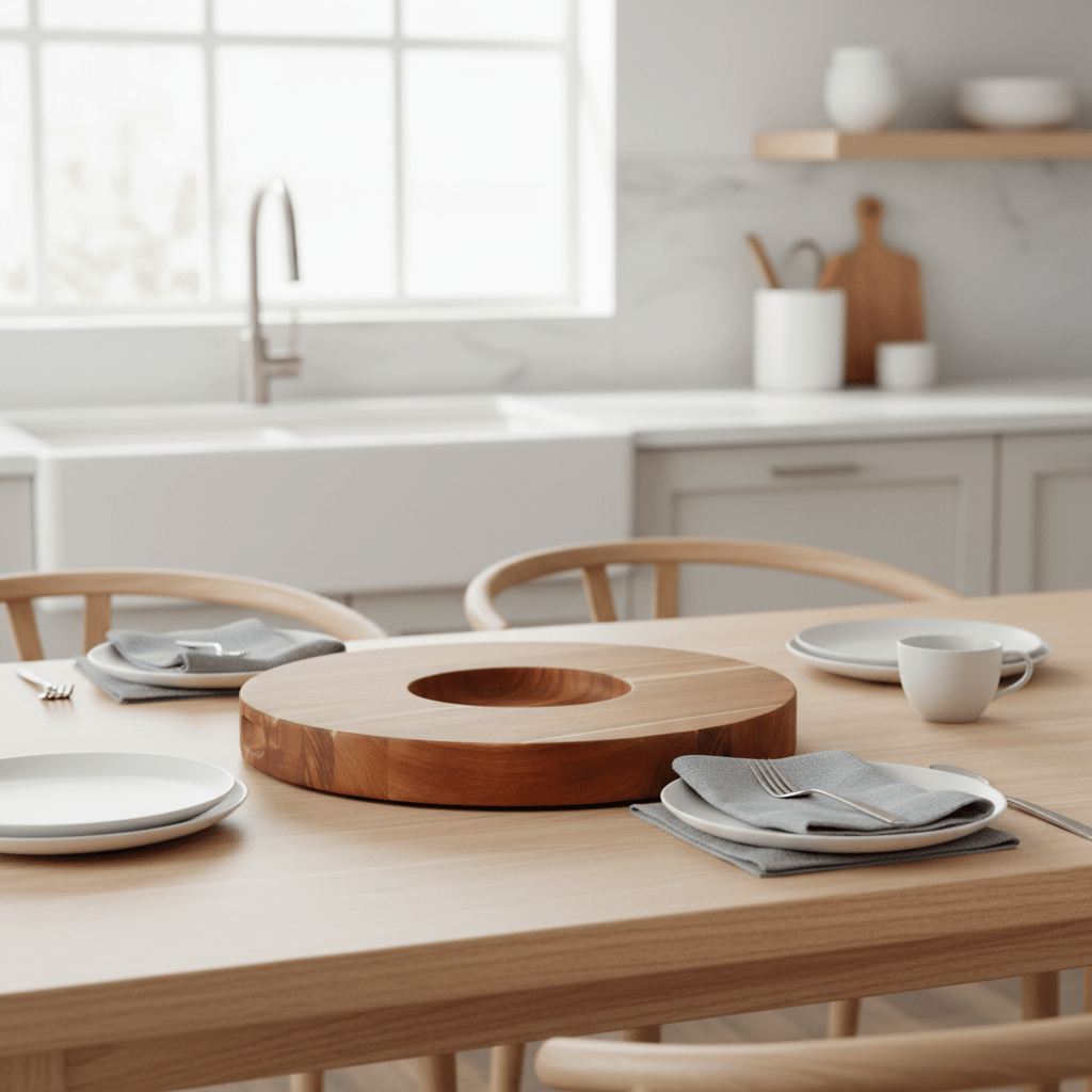 Kora Acacia Round Chopping And Serving Board