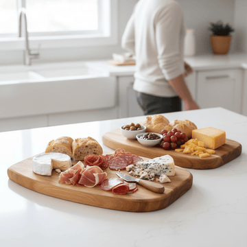Kora Acacia Set Of 2 Serving And Chopping Board
