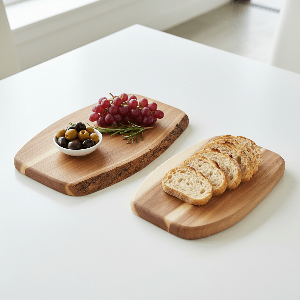 Kora Acacia Set Of 2 Serving And Chopping Board