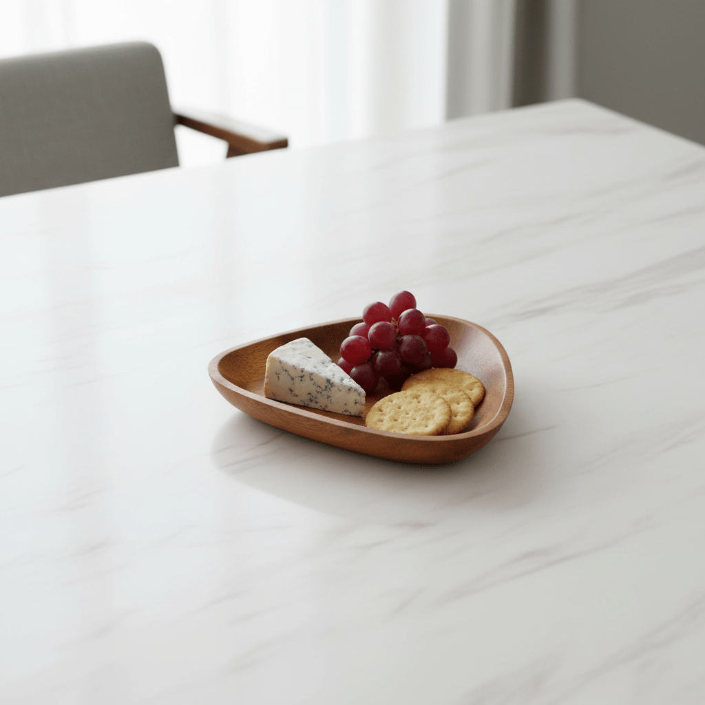 Kora Acacia Small Curved Triangular Serving Dish