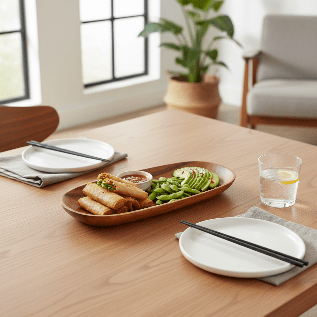 Kora Acacia Small Oval Serving Dish