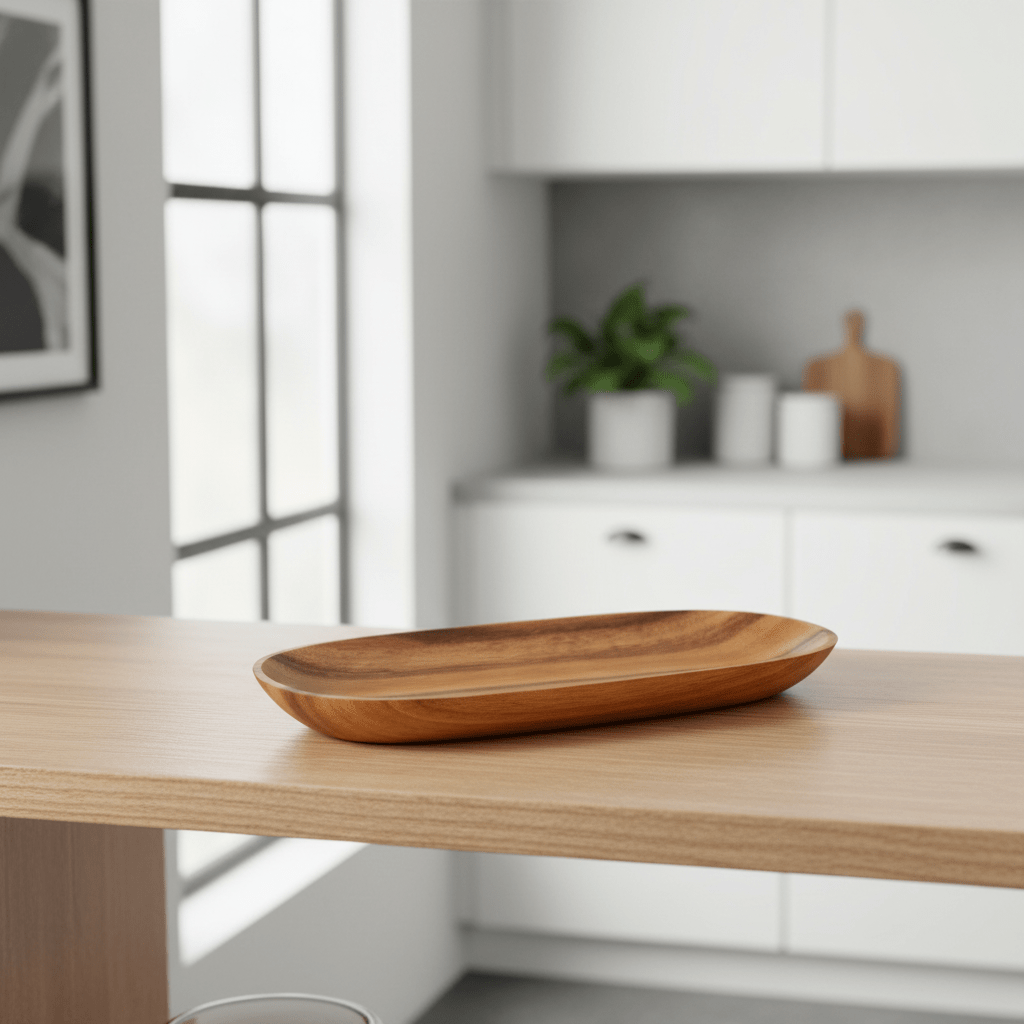 Kora Acacia Small Oval Serving Dish