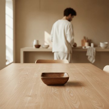 Kora Acacia Small Square Serving Bowl
