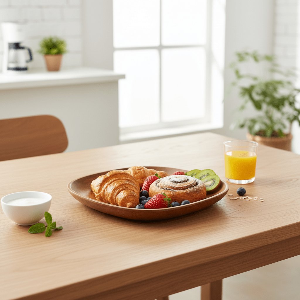 Kora Acacia Square Plate With Rounded Edges