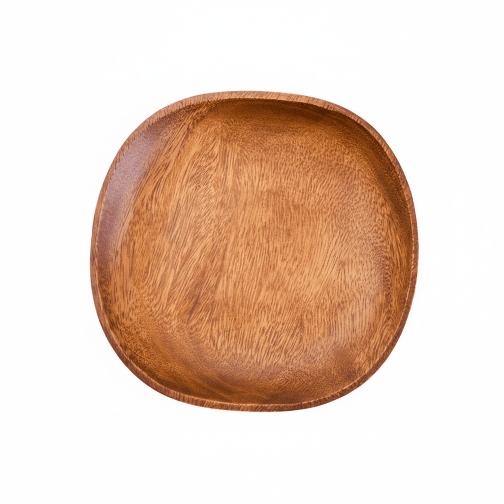 Kora Acacia Square Plate With Rounded Edges