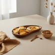 Kora Acacia Two Section Bean Shaped Dish