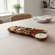 Kora Acacia Wood Five Section Antipasti Dish