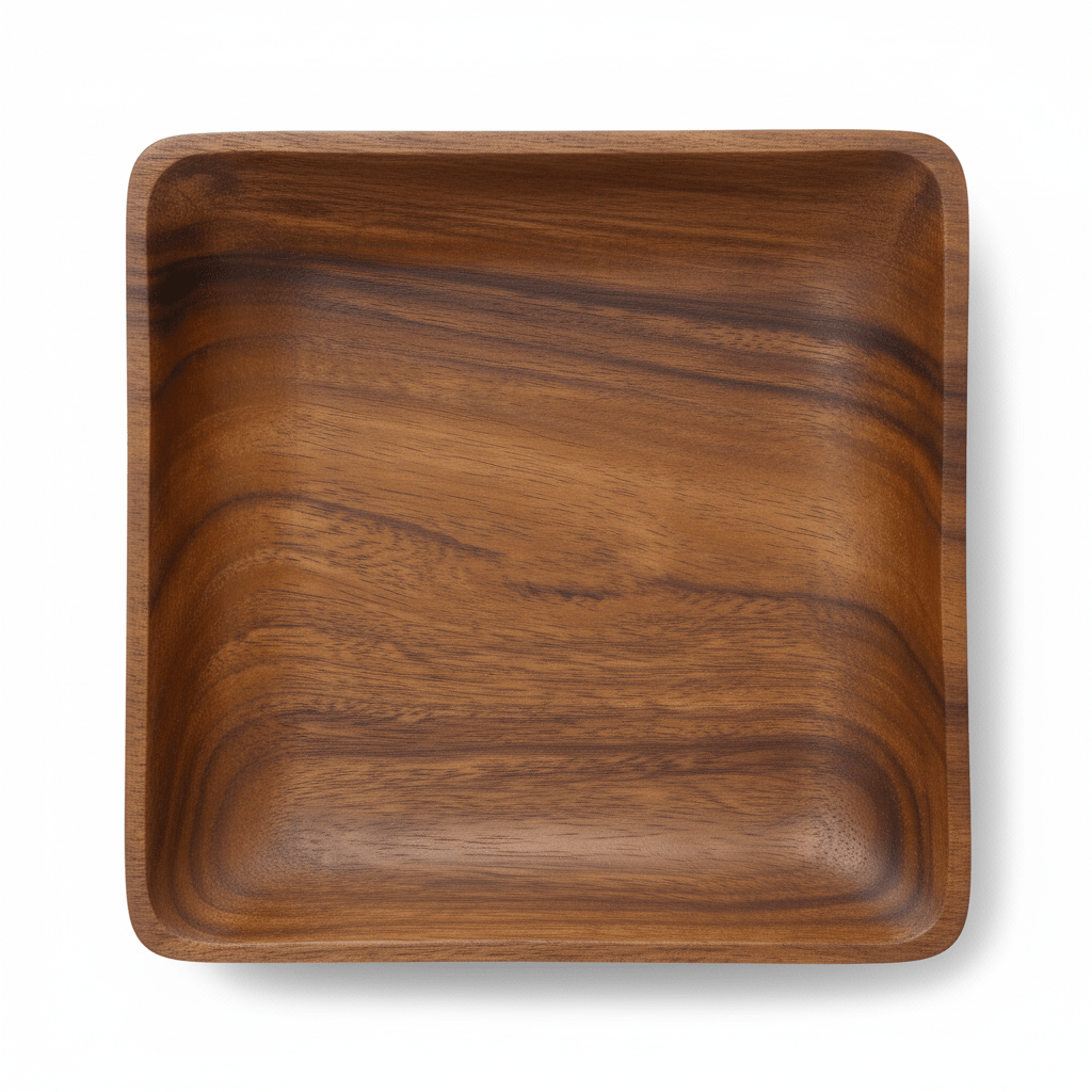 Kora Acacia Wood Large Square Platter