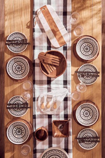 Kora Acacia Wood Large Square Platter