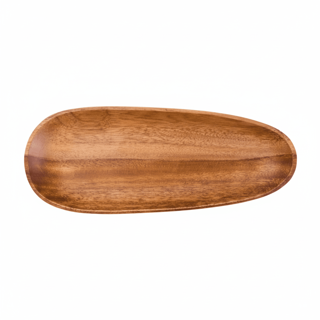 Kora Acacia Wood Medium Oval Serving Dish