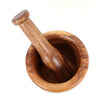 Kora Acacia Wood Tapered Mortar and Pestle