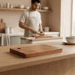 Kora Dark Acacia Rectangular Chopping And Serving Board