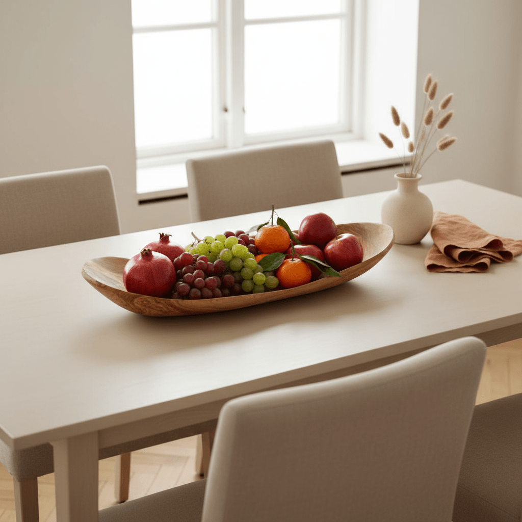 Kora Large Olive Wood Fruit Tray