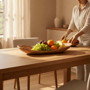 Kora Large Olive Wood Fruit Tray