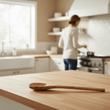 Kora Olive Wood Corner Spoon