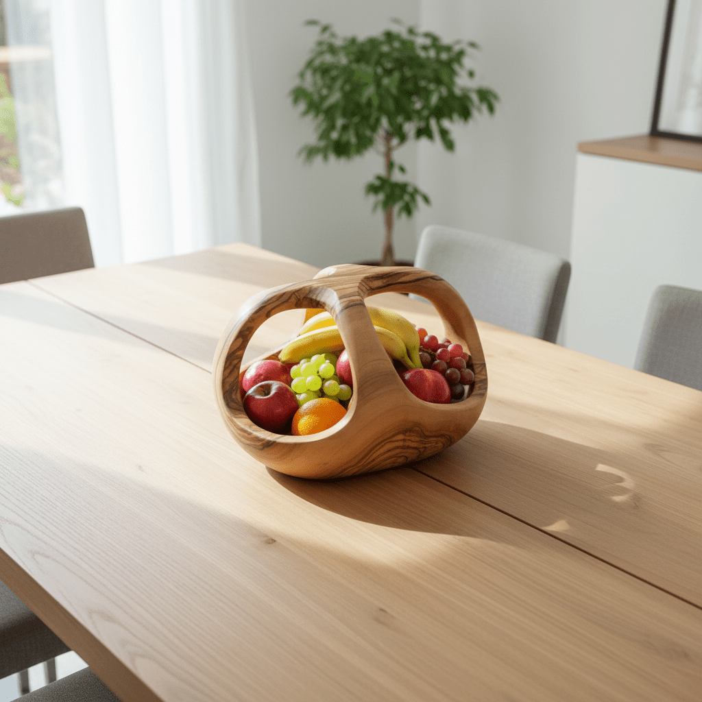Kora Olive Wood Fruit Bowl