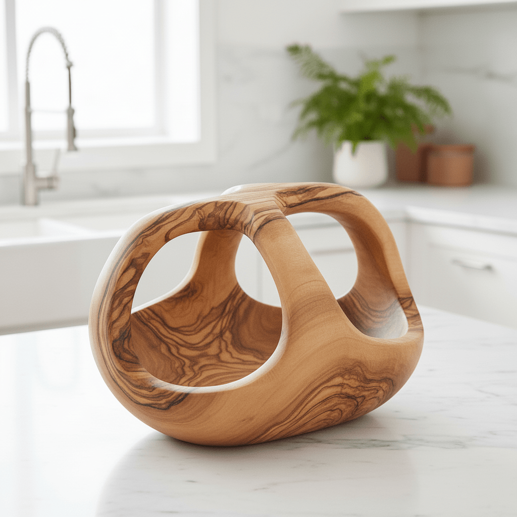 Kora Olive Wood Fruit Bowl