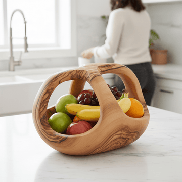Kora Olive Wood Fruit Bowl