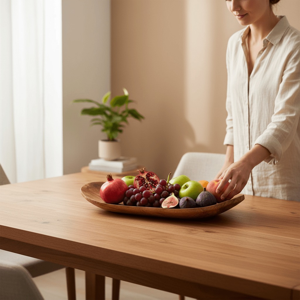 Kora Olive Wood Fruit Tray