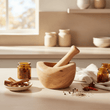 Kora Olive Wood Mortar And Pestle