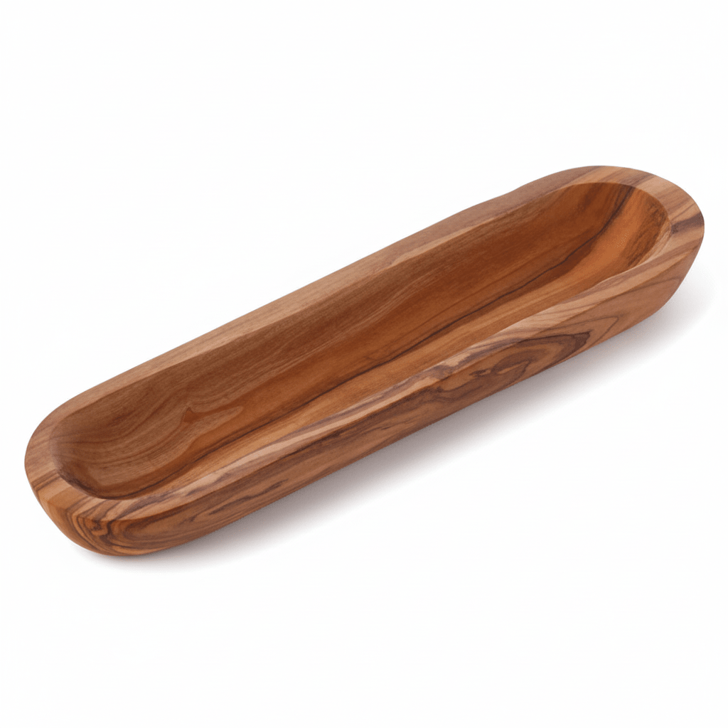 Kora Olive Wood Oval Platter