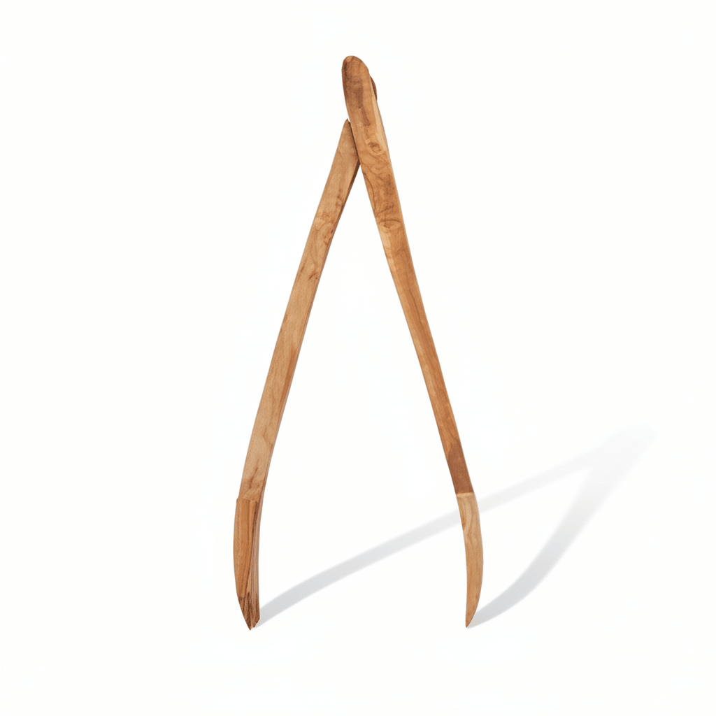 Kora Olive Wood Serving Tongs