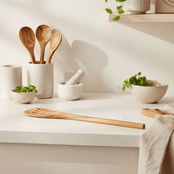 Kora Olive Wood Slotted Spatula