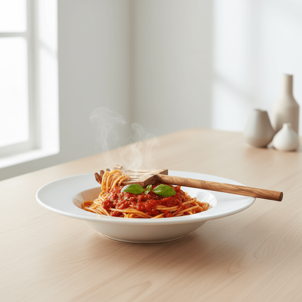 Kora Olive Wood Spaghetti Servers