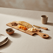 Kora Rectangular Paddle Serving Board in Olive Wood