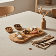 Kora Serving Board With Handle In Olive Wood